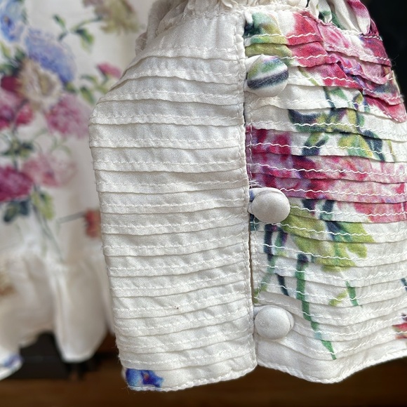 Floral Lace Ruffle Mini Dress - Picture 3 of 11